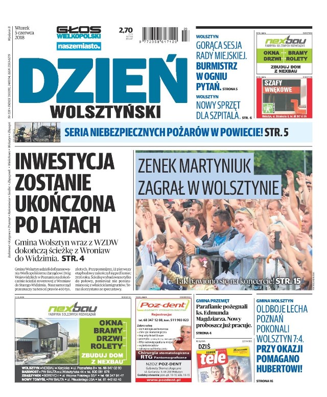 Nowy numer Dnia Wolsztyńskiego już od wtorku w punktach sprzedaży prasy