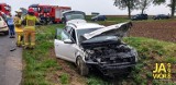 Wypadek na drodze Mściwojów - Snowidza na Dolnym Śląsku [ZDJĘCIA]