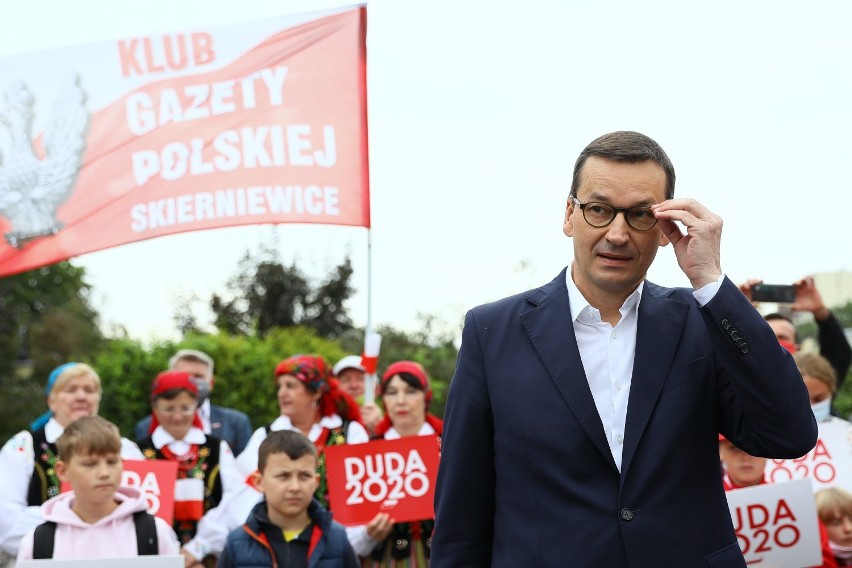 Premier Mateusz Morawiecki w Piotrkowie na spotkaniu...