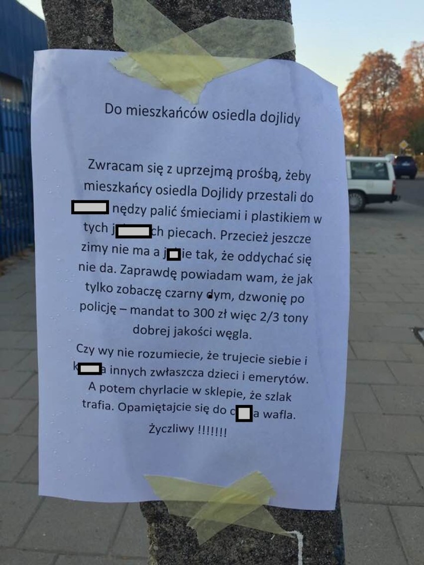 Mieszkańcy mają dość! Śmierdzi w Białymstoku. Ostry apel do sąsiadów na Dojlidach