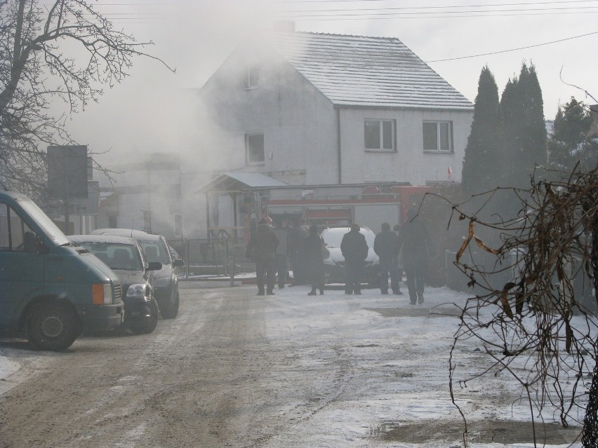 Pożar przy ul Klonowicza6.02.2012 r godz11