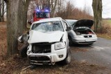 Wypadek w pobliżu Fromborka. Zderzyły się dwa samochody