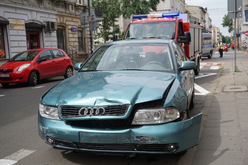 Wypadek na Gdańskiej w Łodzi przy 6. Sierpnia