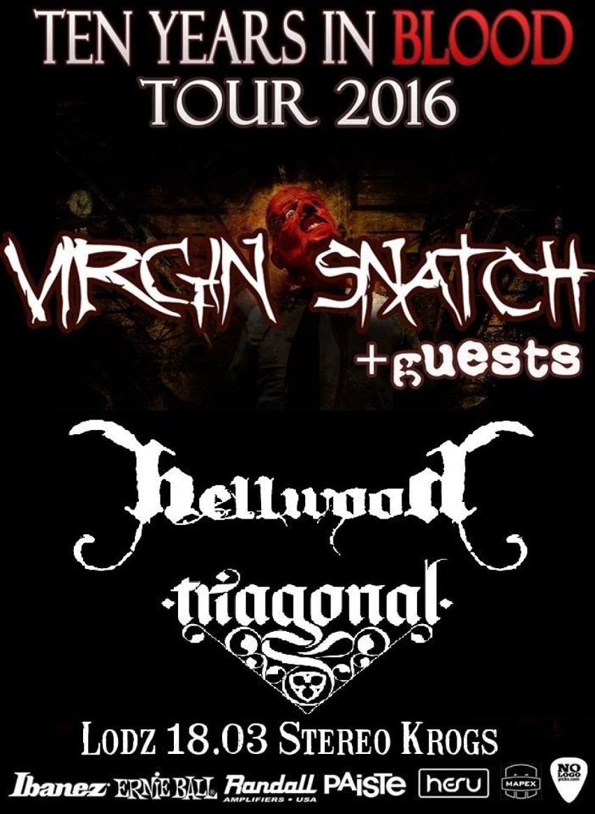 Virgin Snatch, Triagonal i Hellwood czyli metalowy wieczór w Stereo Krogs