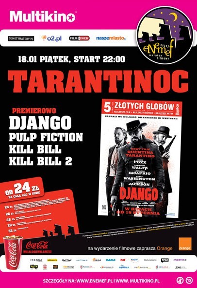 Django - najnowszy film Tarantino [ZWIASTUN, KONKURS] Zapraszamy na ENEMEF: TarantiNOC