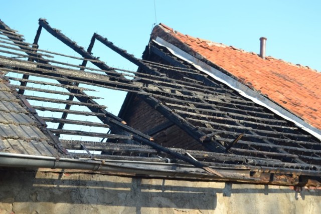 Rybina. Pożar w gospodarstwie w Rybinie