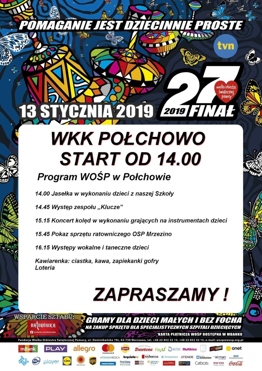 28. finał Wielkiej Orkiestry Świątecznej Pomocy w Połchowie