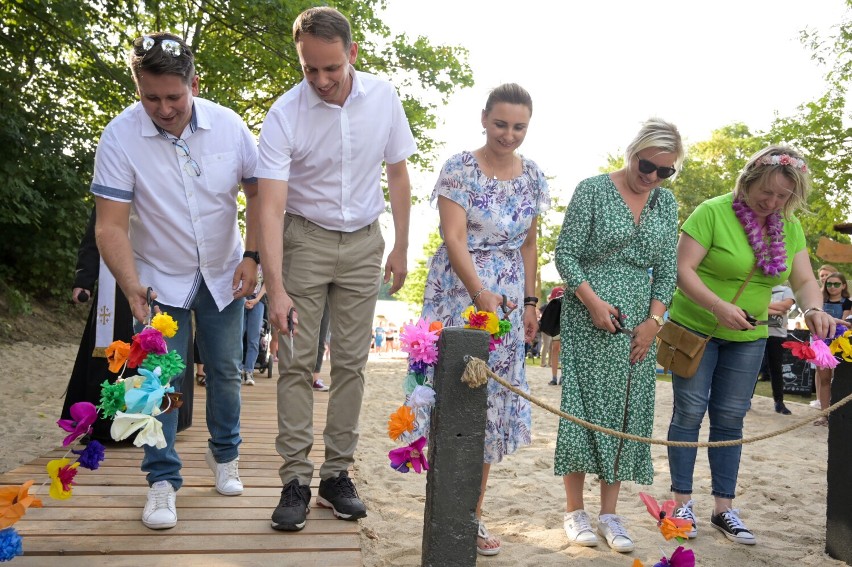 Tak wygląda odnowiona plaża w Grucie pod Grudziądzem....