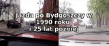 Zobacz przejazd po Bydgoszczy z 1990 roku i tę samą trasę ćwierć wieku później [wideo, zdjęcia]