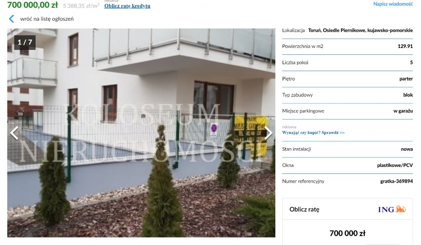Przedstawiamy 20 najdroższych mieszkań w Toruniu. Za...