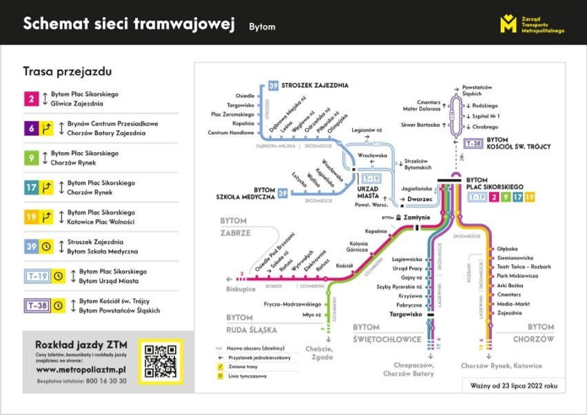 Bytom: Zmiany w organizacji ruchu na ul. Sądowej. Ma to związek z modernizacją torowiska tramwajowego