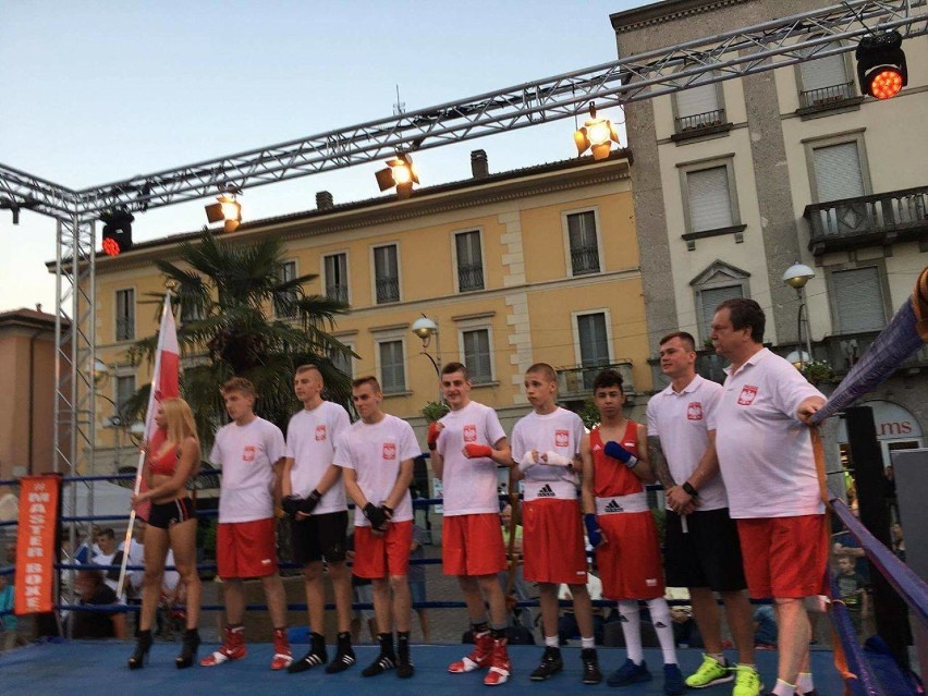 Zawodnicy Championa Włocławek wystąpili w meczu bokserskim Włochy - Polska 14:8