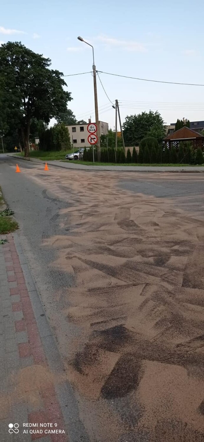 Plama oleju w Mikołajkach Pomorskich