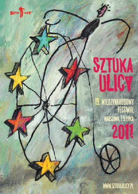 Plakat promujący XIX Festiwal Sztuka Ulicy