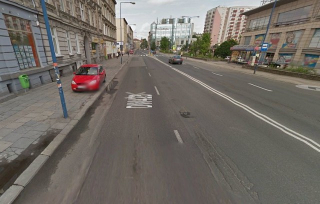 Ulica Ozimska w Opolu w Street View.