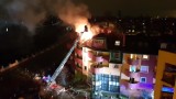 Wrocław. Wielki pożar w bloku przy ul. Jaracza [ZOBACZ ZDJĘCIA]