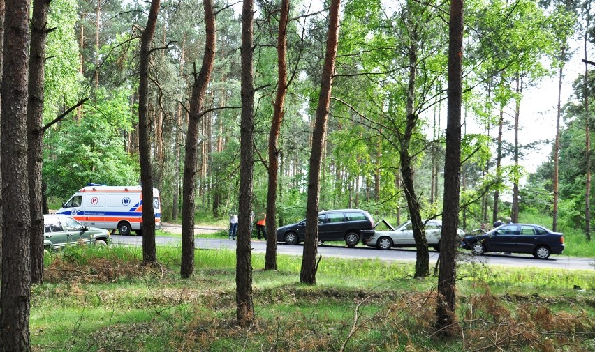 Wypadek w Dzikowie fot. Magda Wolska
