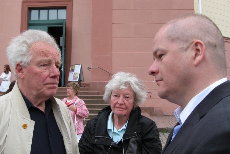 Günther Metzger z żoną i prezydent Andrzej Nowakowski...