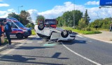 Legnica: Wypadek na Rondzie Bitwy Legnickiej, jedna osoba poszkodowana 