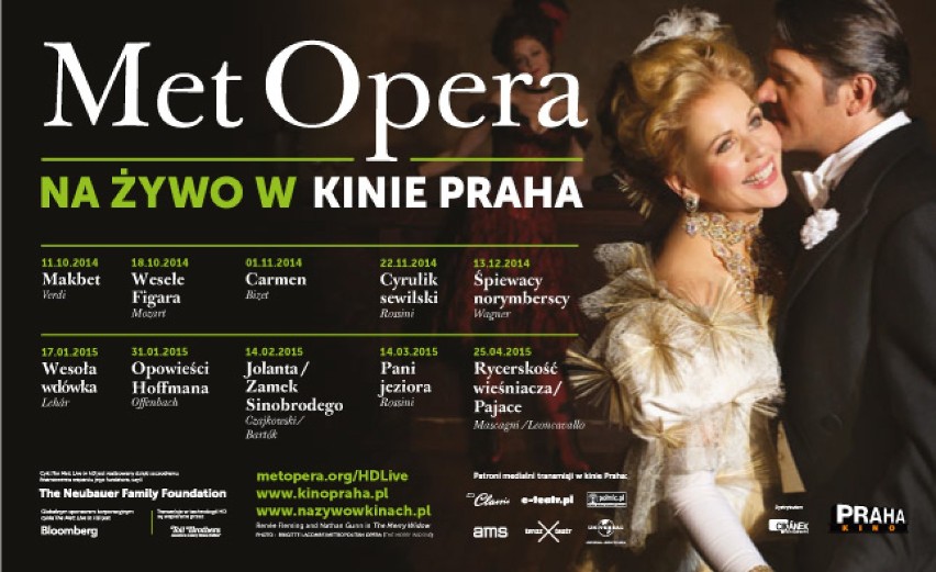 Kino Praha proponuje też transmisje spektakli operowych z...