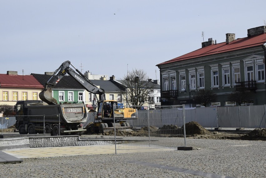 Trwa przebudowa Rynku w Skierniewicach