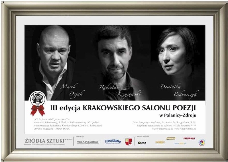 II edycja Krakowskiego Salonu Poezji w Polanicy-Zdroju

p.t....