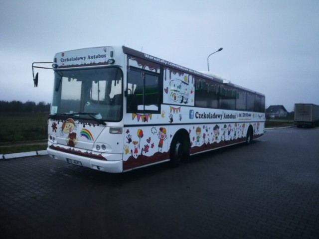 Czekoladowy autobus - atrakcja, która będzie dostępna w Grójcu.