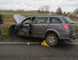 Wypadek w Lasocicach. W zderzeniu dwóch samochodów ranna została jedna osoba