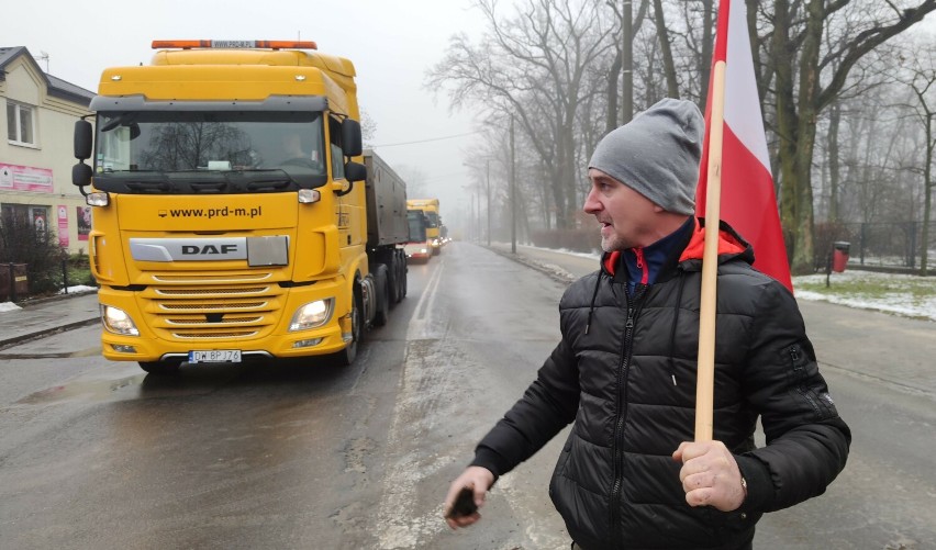 Protest rolników w Piotrkowie