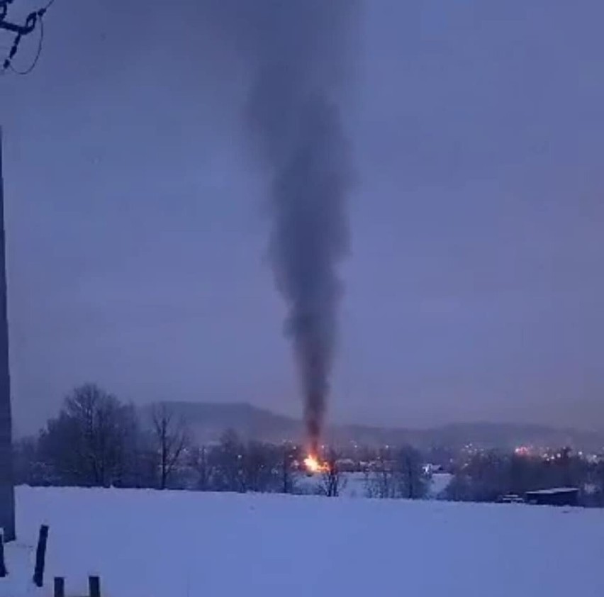 Akcja gaśnicza trwała ponad trzy godziny....