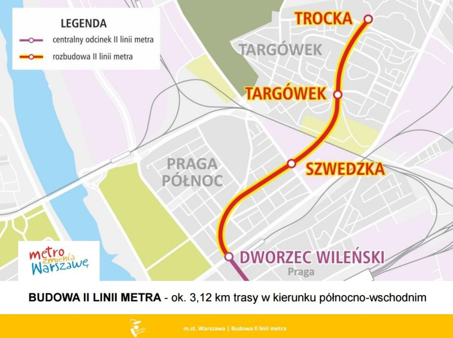 II linia metra. Sześć nowych stacji do 2019 roku. Są nowe decyzje i  podpisana umowa | Warszawa Nasze Miasto
