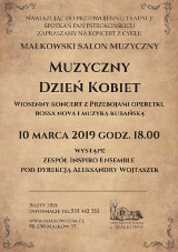 Koncert z okazji Dnia Kobiet w niedzielę w pałacu w Małkowie. Wystąpi zespół Inspiro Ensemble z Poznania