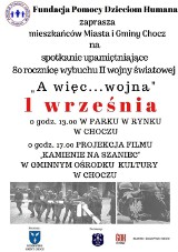 Fundacja Pomocy Dzieciom Humana zaprasza 1 września na spotkanie upamiętniające 80. rocznicę wybuchu II wojny światowej. Początek o 13.00