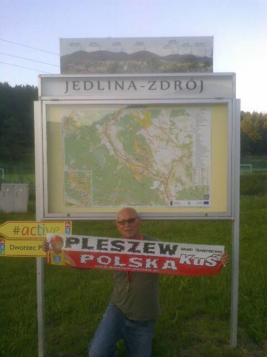 Zygmunt Kuś w podróży ciągnikiem po Polsce