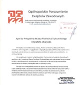 Apel OPZZ do prezydenta Krzysztofa Chojniaka o promowanie firm, które zatrudniają na umowach o pracę