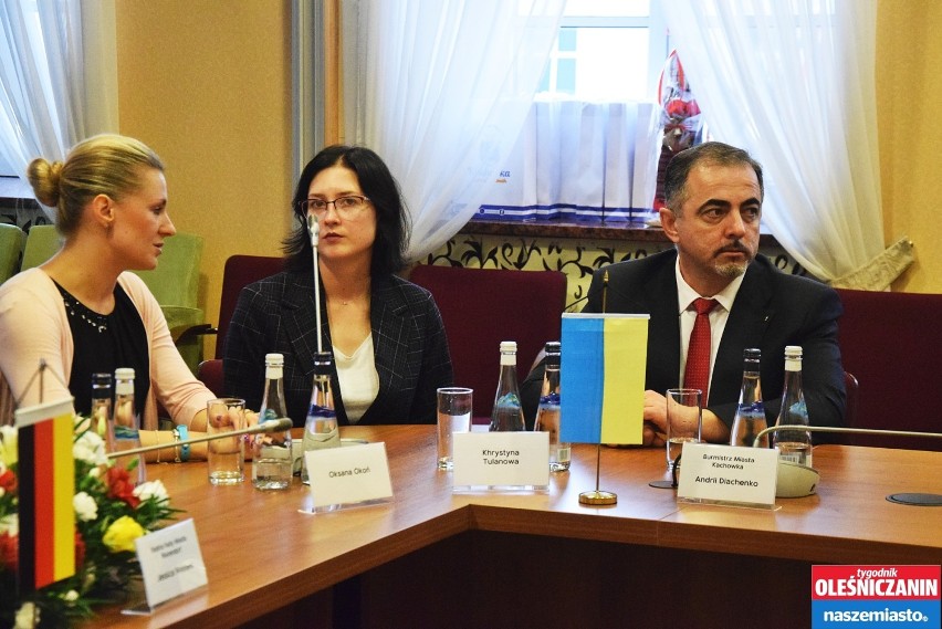 Delegacja miast partnerskich w oleśnickim magistracie 