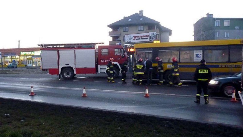 Na ulicy Podmiejskiej zapalił się autobus KLA