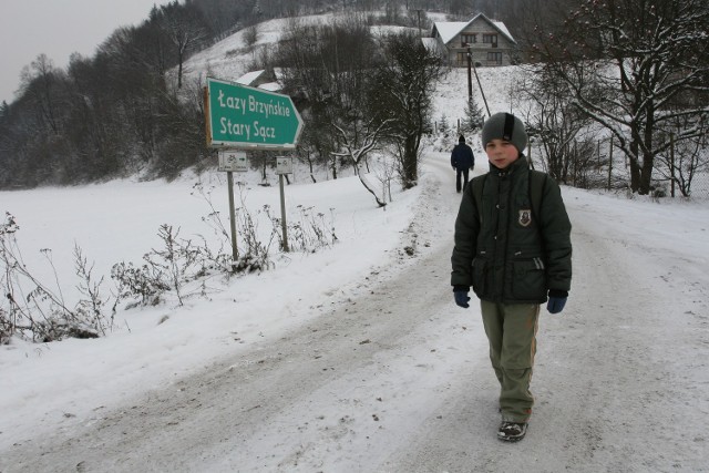 Trzecioklasista Piotrek w piątek wracał do domu samotnie, bez towarzystwa kolegów z górskiej części Łazów Brzyńskich