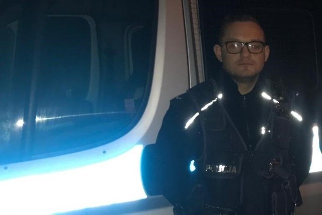 Sierżant Arkadiusz Lemke z nakielskiej policji nie po raz pierwszy uratował ludzkie życie