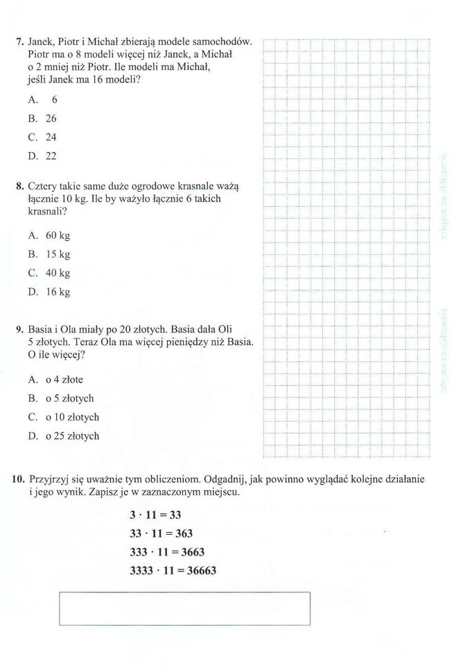 Matematyka - zestaw I, strona 3