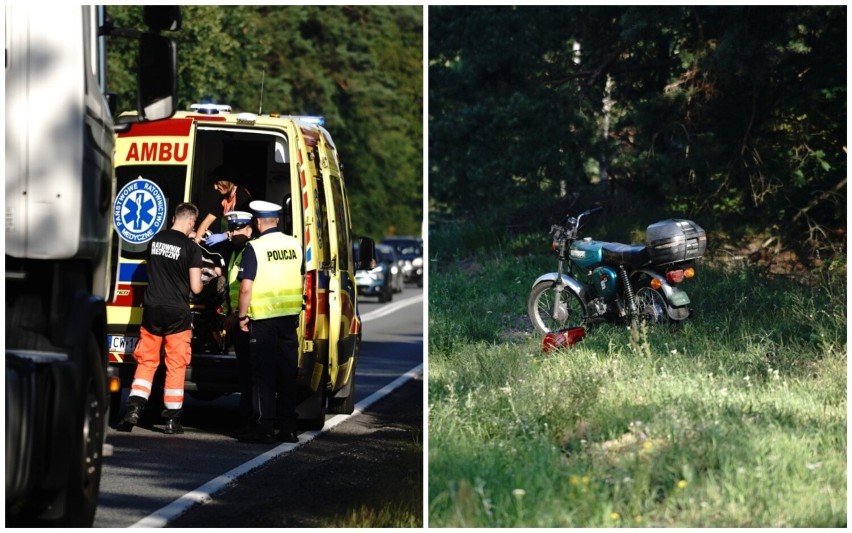 Wypadek na drodze Włocławek - Brześć Kujawski