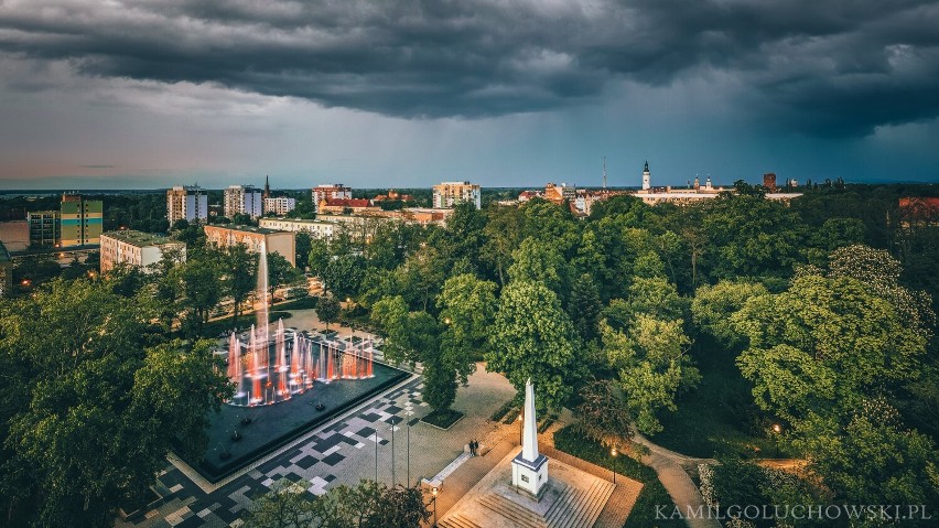 Magiczny Głogów z drona Kamila Gołuchowskiego. Piękne panoramy miasta z klimatem 