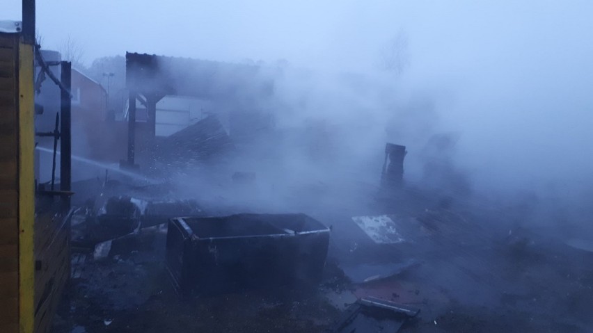 Pożar domku letniskowego w Wiekowie w gm. Witkowo