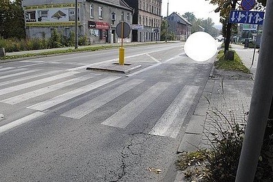 Potrącenie w Wirku - tu doszło do wypadku