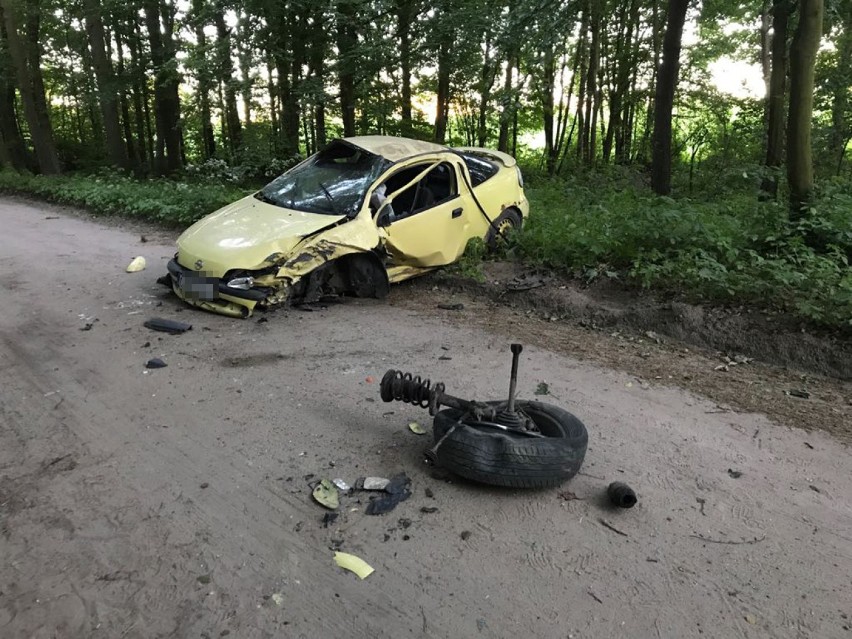 W gminie Jabłonowo Pomorskie pijana i bez prawa jazdy uderzyła w drzewo