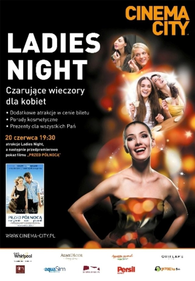 Ladies Night w Cinema City przy ul. Czerwona Droga, 20 czerwca o godz. 19.30.