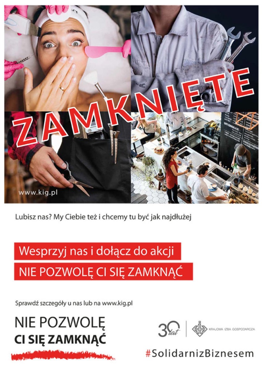 Nie pozwolę ci się zamknąć - akcja dla klientów i przedsiębiorców z Radomska