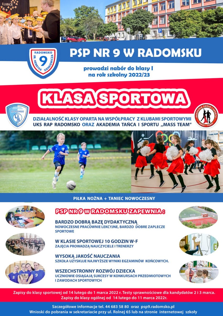 PSP 9 w Radomsku będzie miała klasę sportową. Rusza rekrutacja do szkoły. FILM