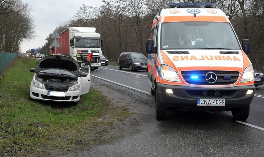 Jedna osoba ranna w zderzeniu w Kołaczkowie