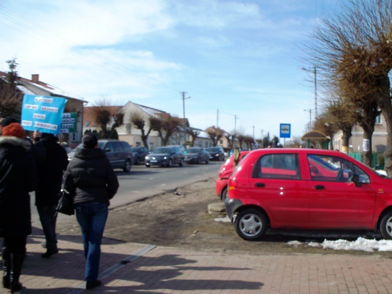 Blokada drogi w Grodźcu